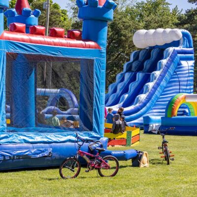 inflatable fun - slide and bouncehouse